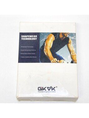 GKVK Shapewear Compression Tank Top Men's Size Small Body Shaper Vest Navy Blue